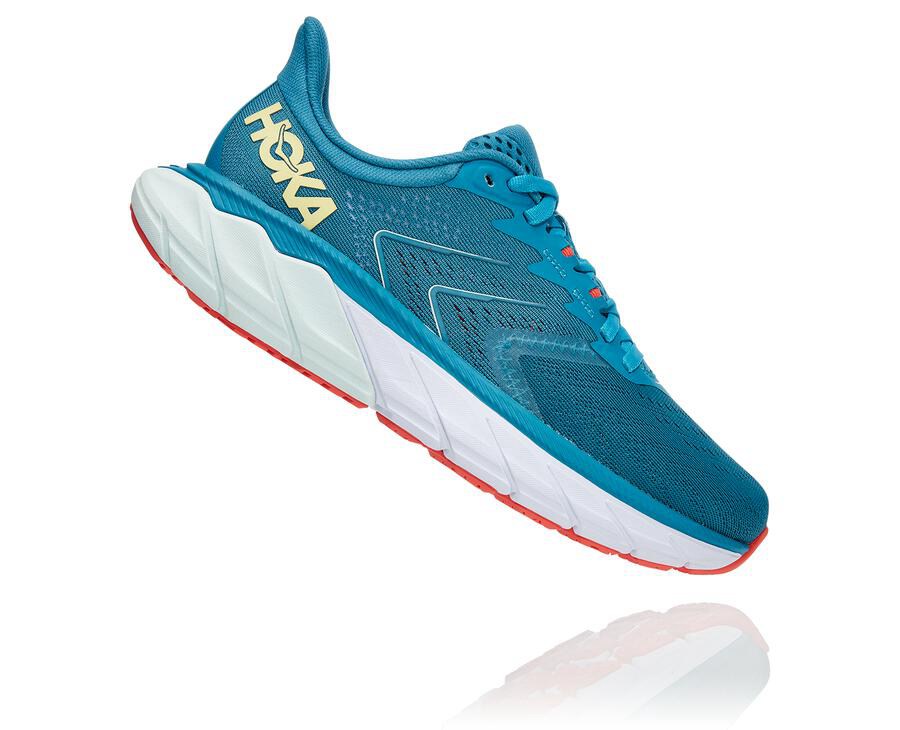 Hoka One One Running Shoes Womens Blue/White - Arahi 5 - 40719FSOU